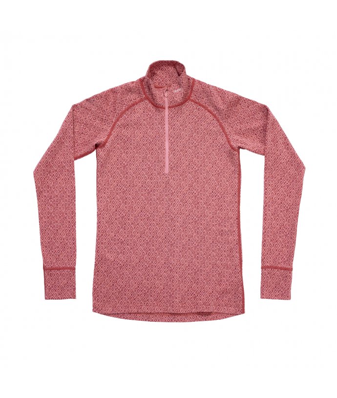 Devold dámské merino triko se zipem Signature Silk