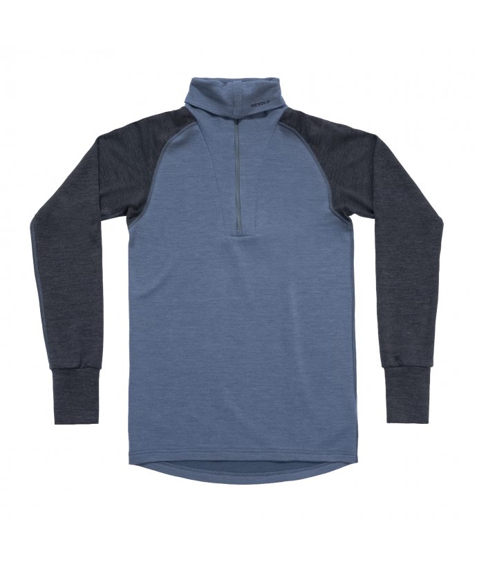 Pánské termoizolační merino triko se stojáčkem Devold Expedition Merino Silk Zip